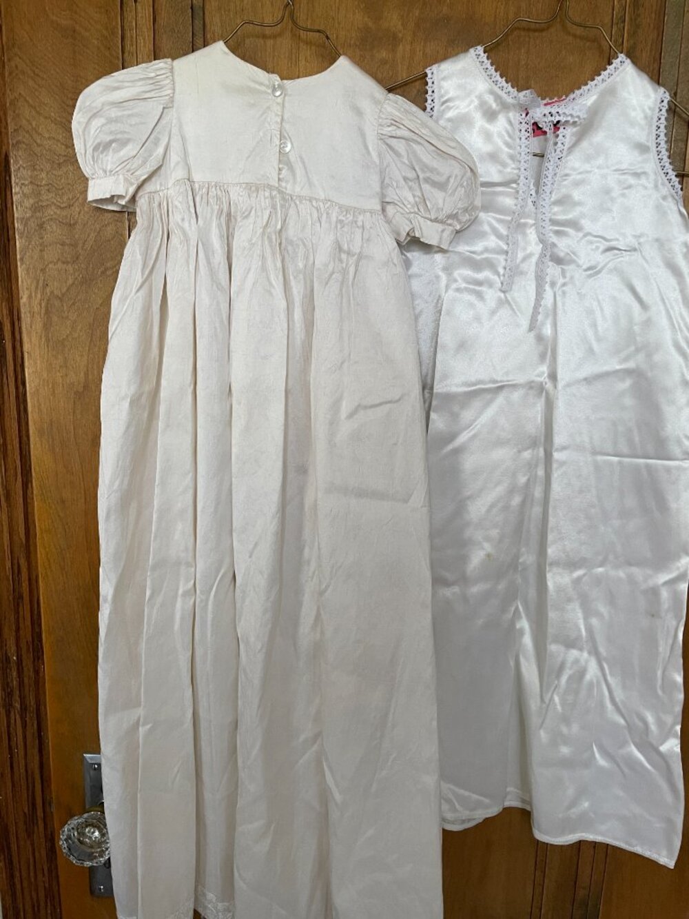 VTG 100% Pure Silk Ivory Christening Baptism Religious Orthodox Gown